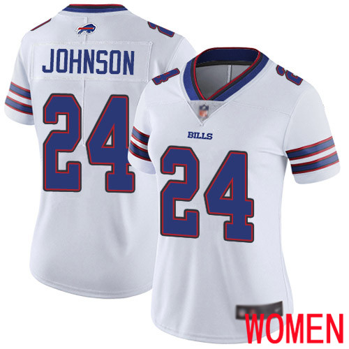Women Buffalo Bills #24 Taron Johnson White Vapor Untouchable Limited Player NFL Jersey->youth nfl jersey->Youth Jersey
